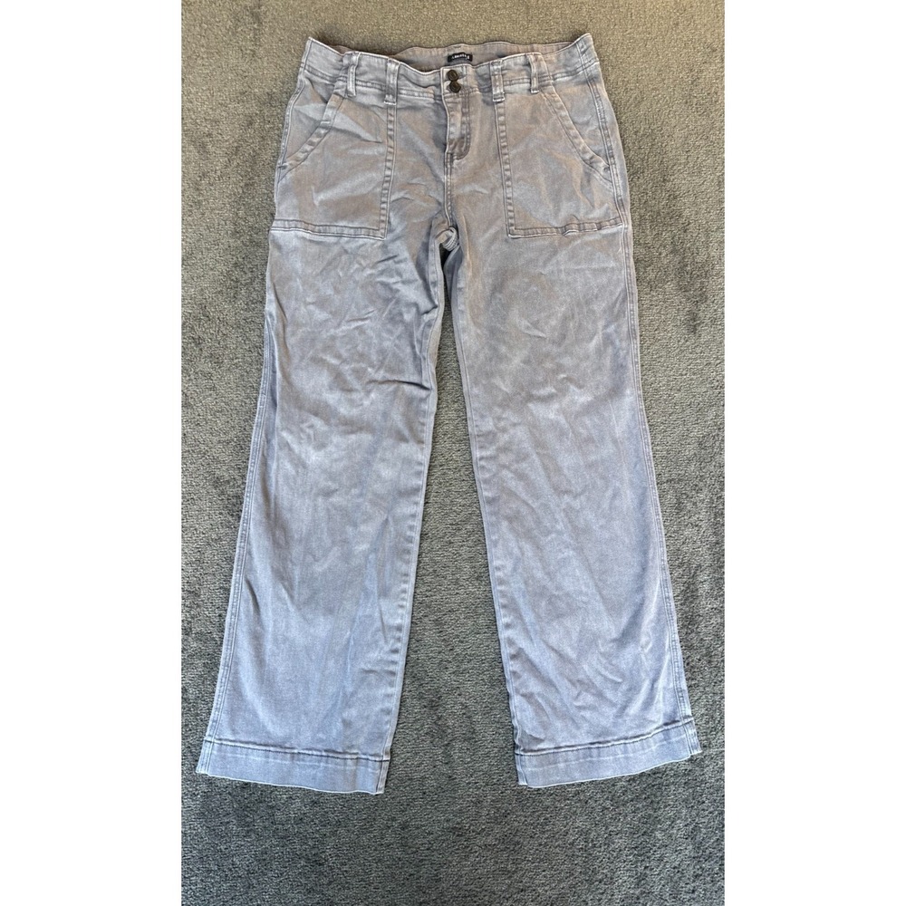 Flamingals Pants Men's 2XL Gray Cotton Stretch Chop Pockets Staight Leg Classic